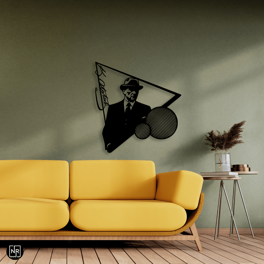 Atatürk Portrait Decorative Metal Wall Art