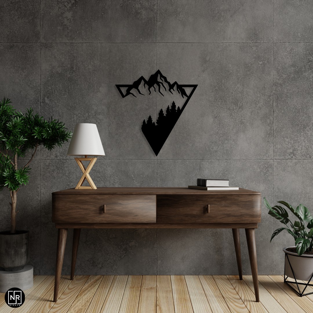 Doğanın İzleri Metal Tablosu