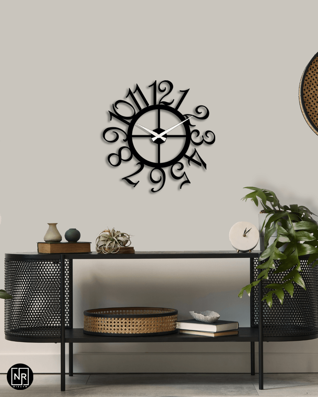 Classic Metal Wall Clock