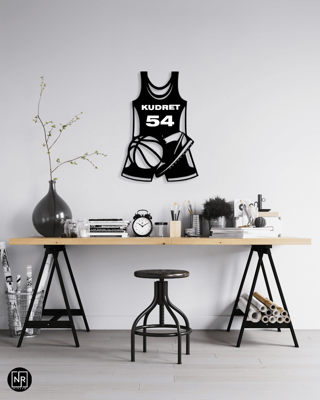 Kişiye Özel Basketbol Forması Metal Duvar Tablosu
