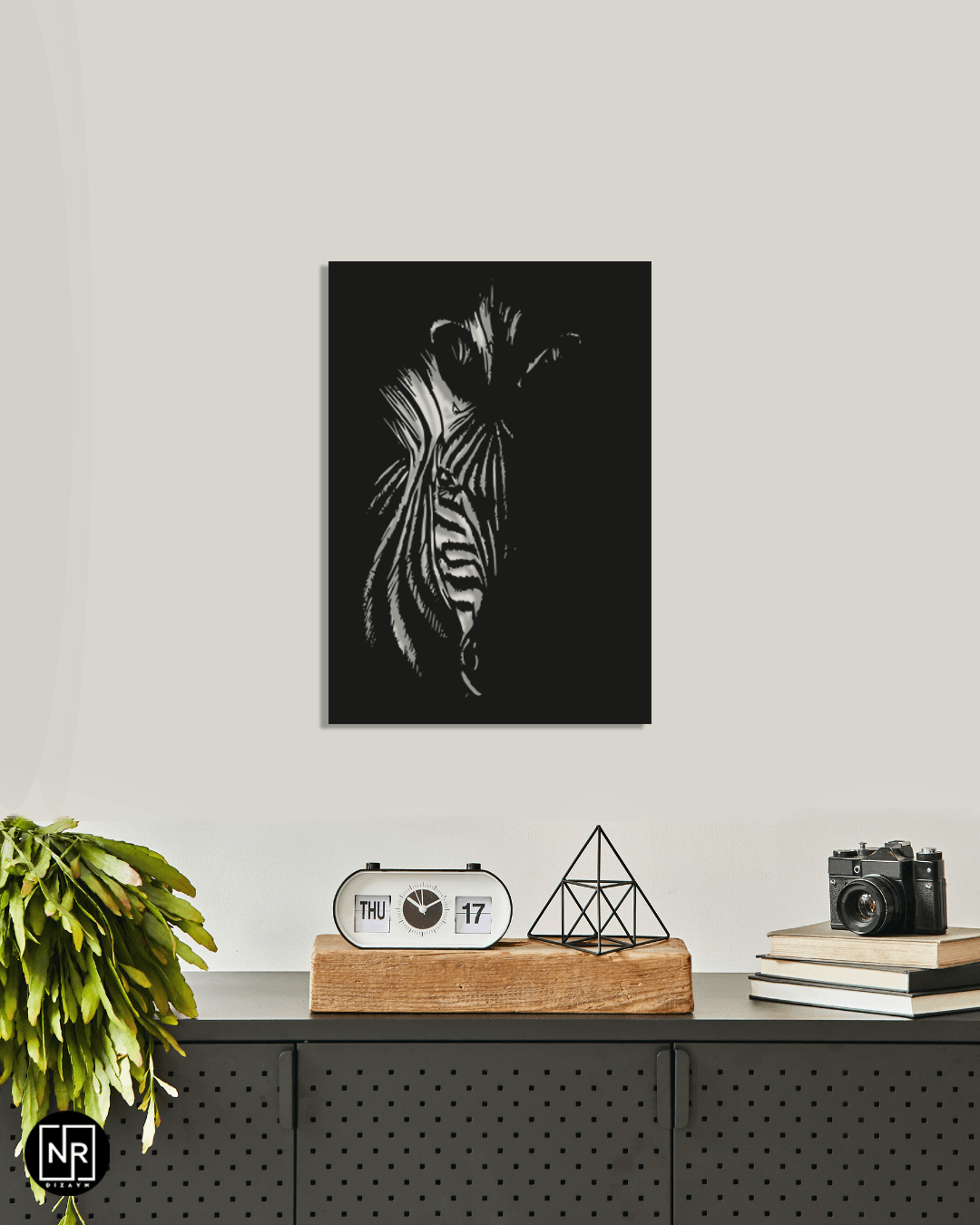 Zebra Decorative Metal Painting