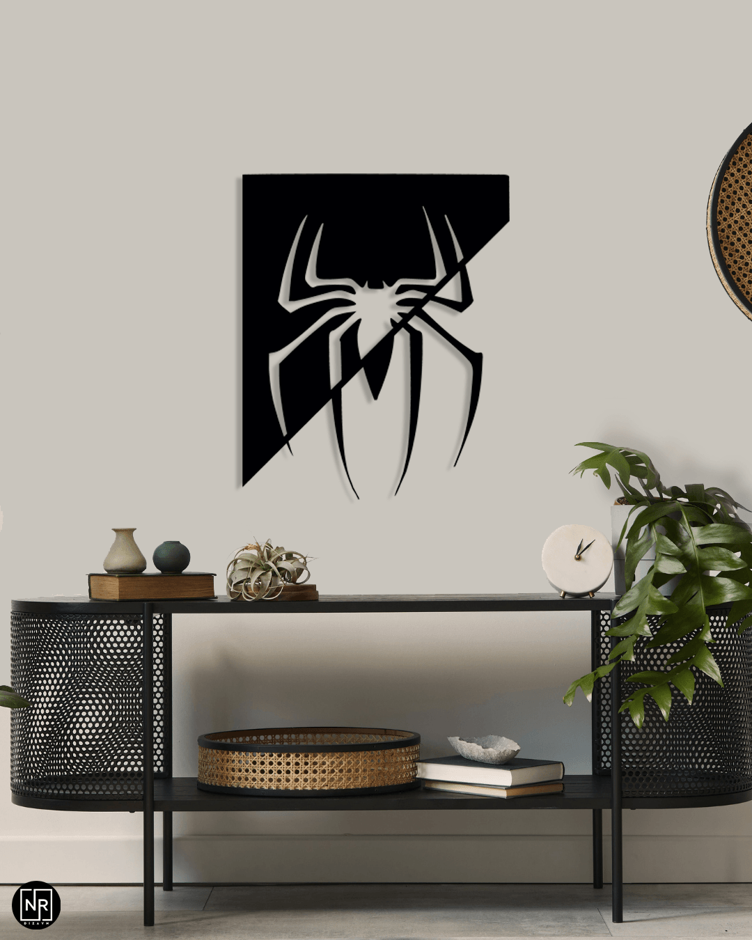 Spider Decorative Metal Wall Painting