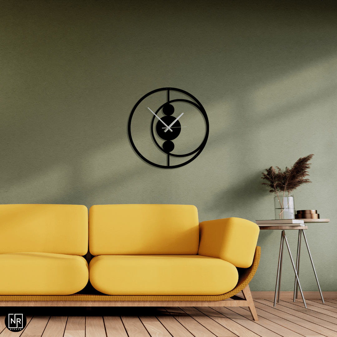 Eclipse Time Metal Duvar Saati