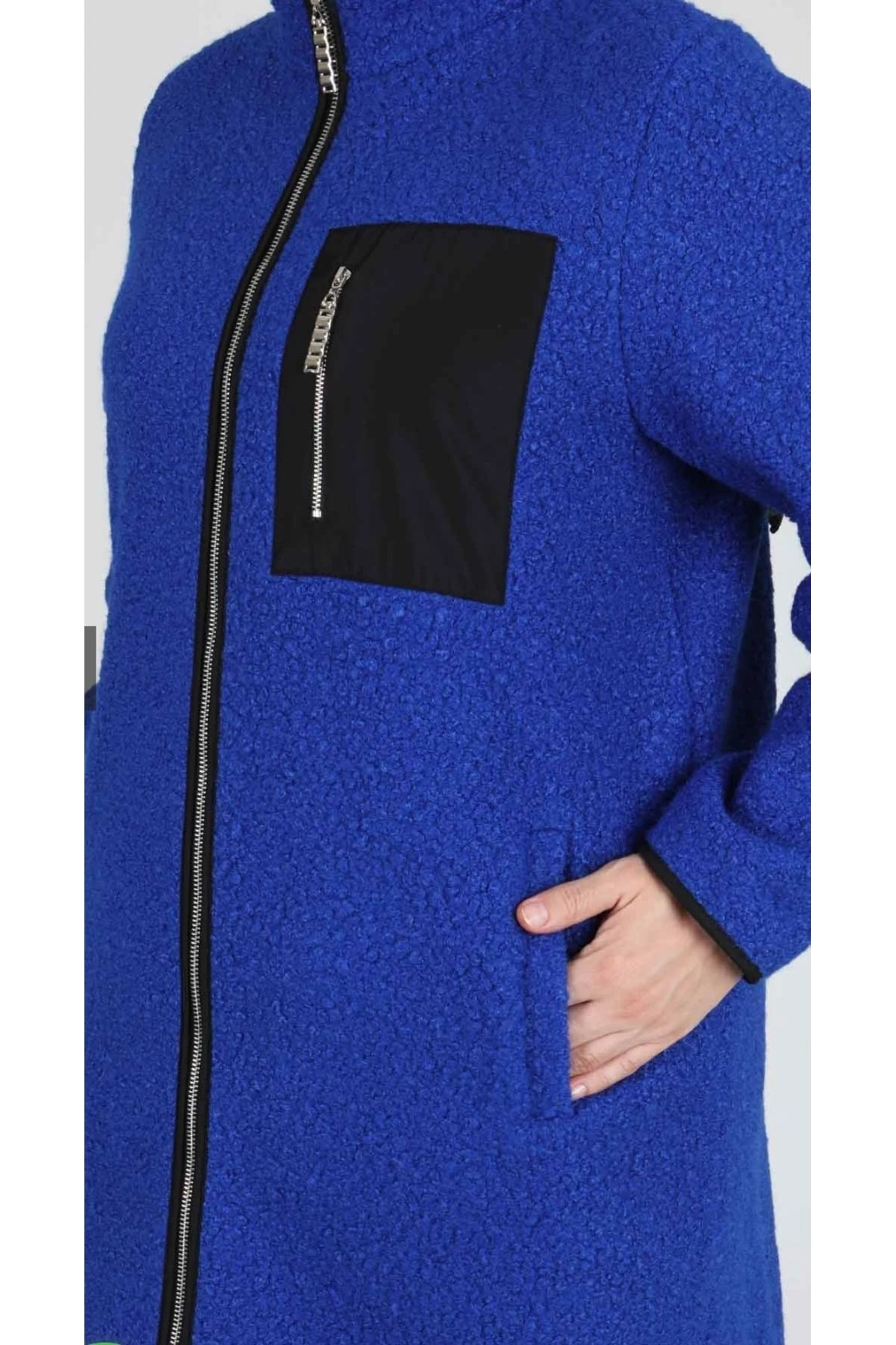 kadın büyük beden buklet ceket