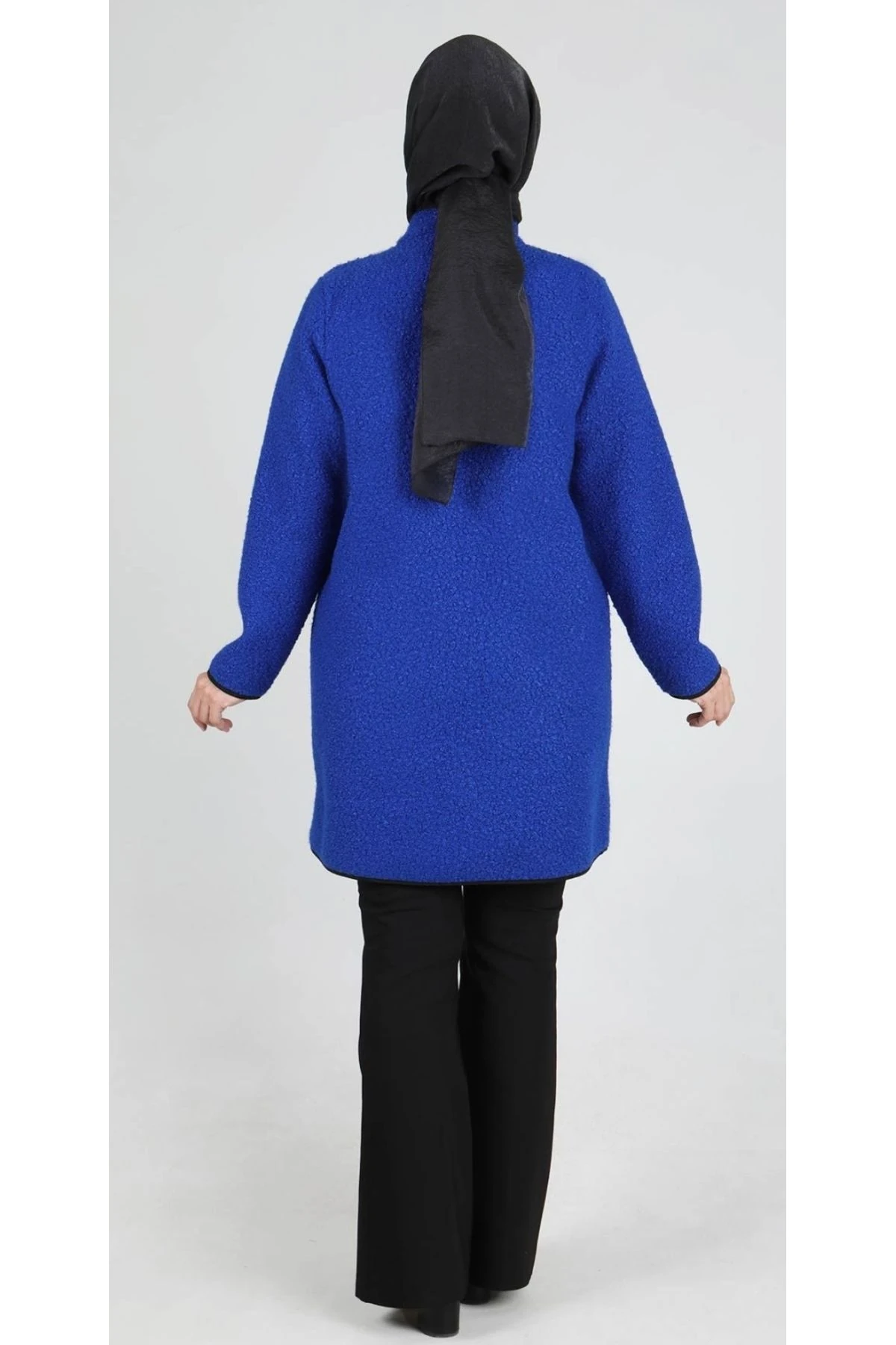 kadın büyük beden buklet ceket