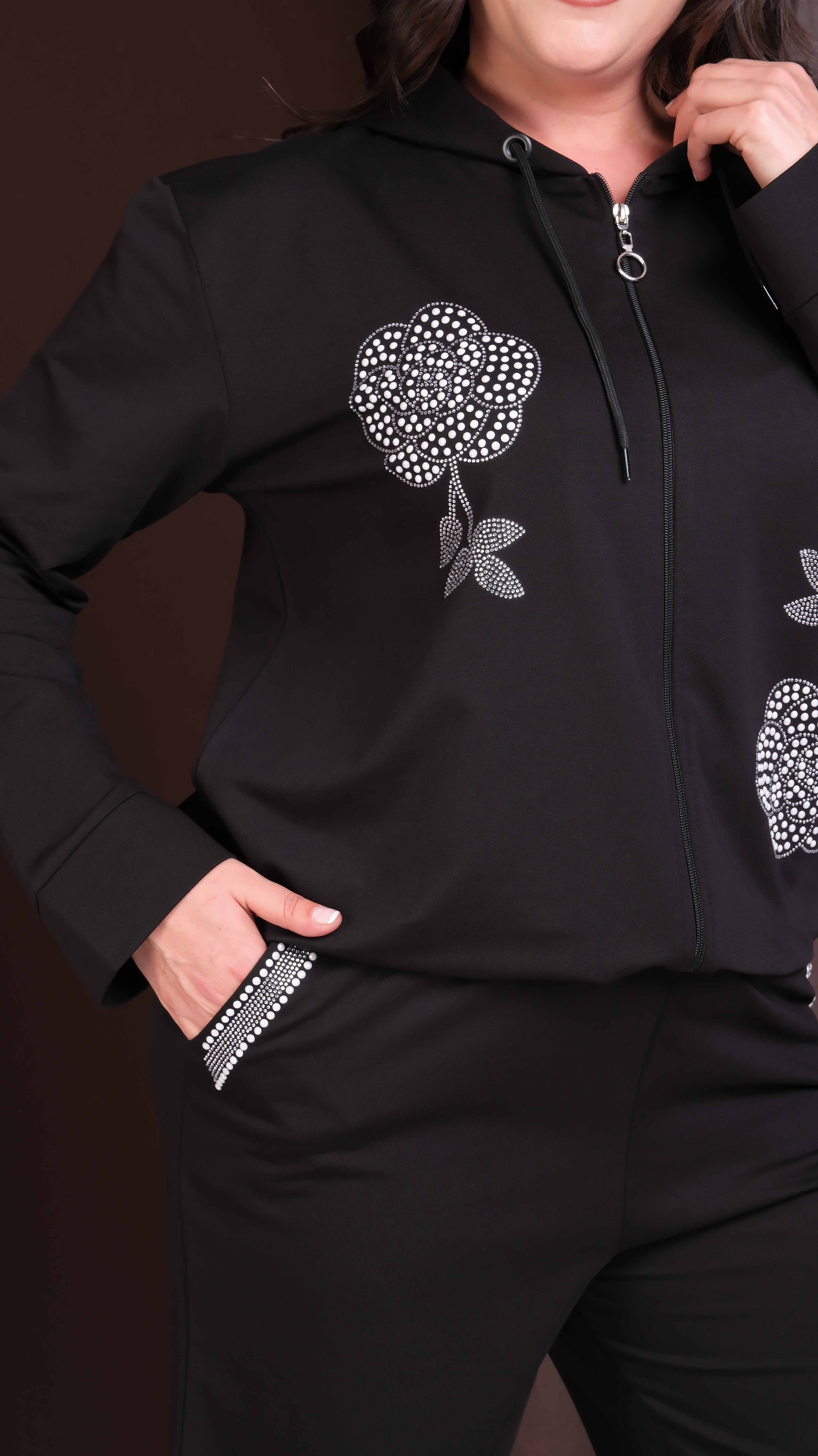 Taş Nakışlı Rose Takım