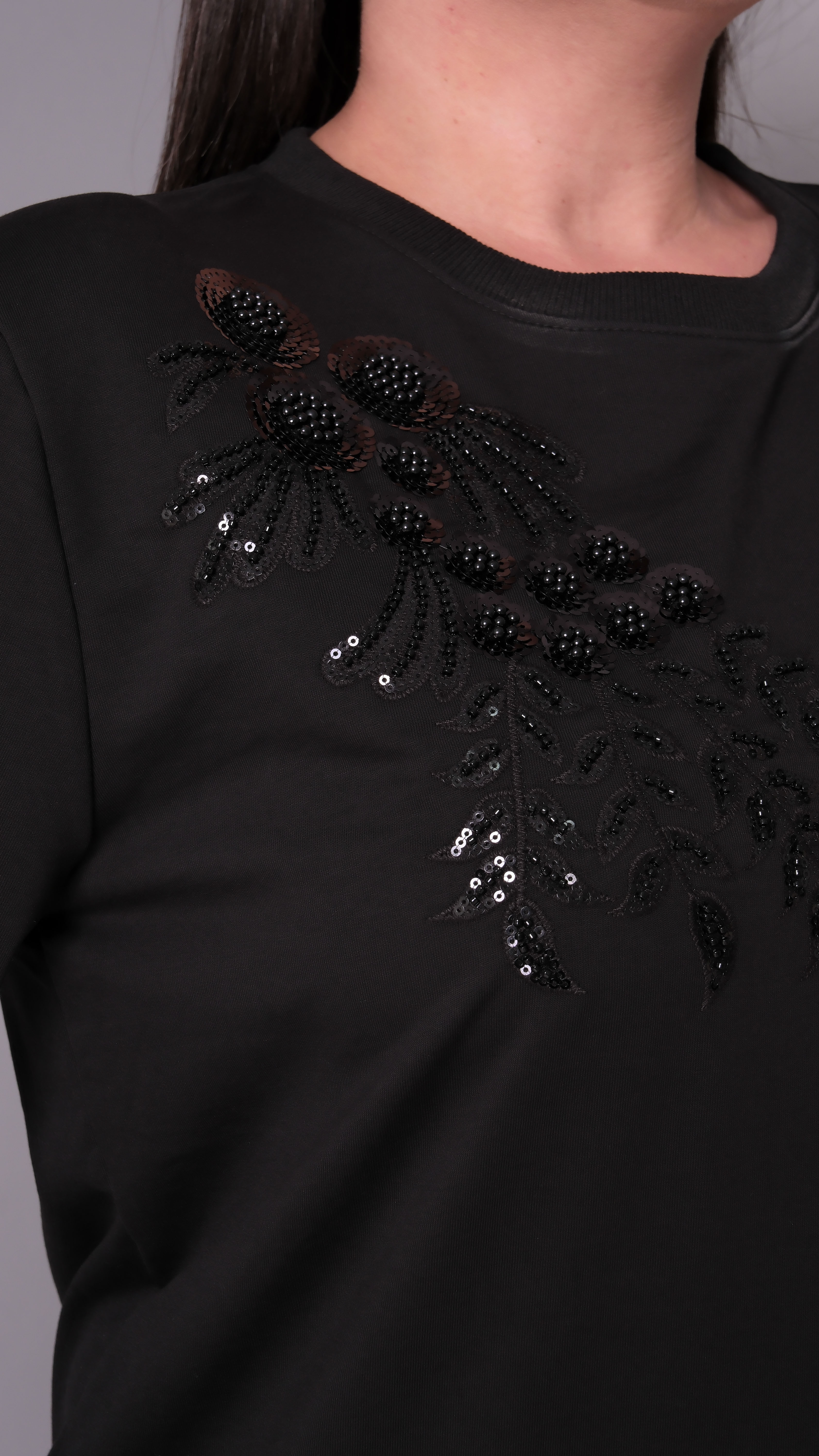 Pullu Nakış Sweatshirt