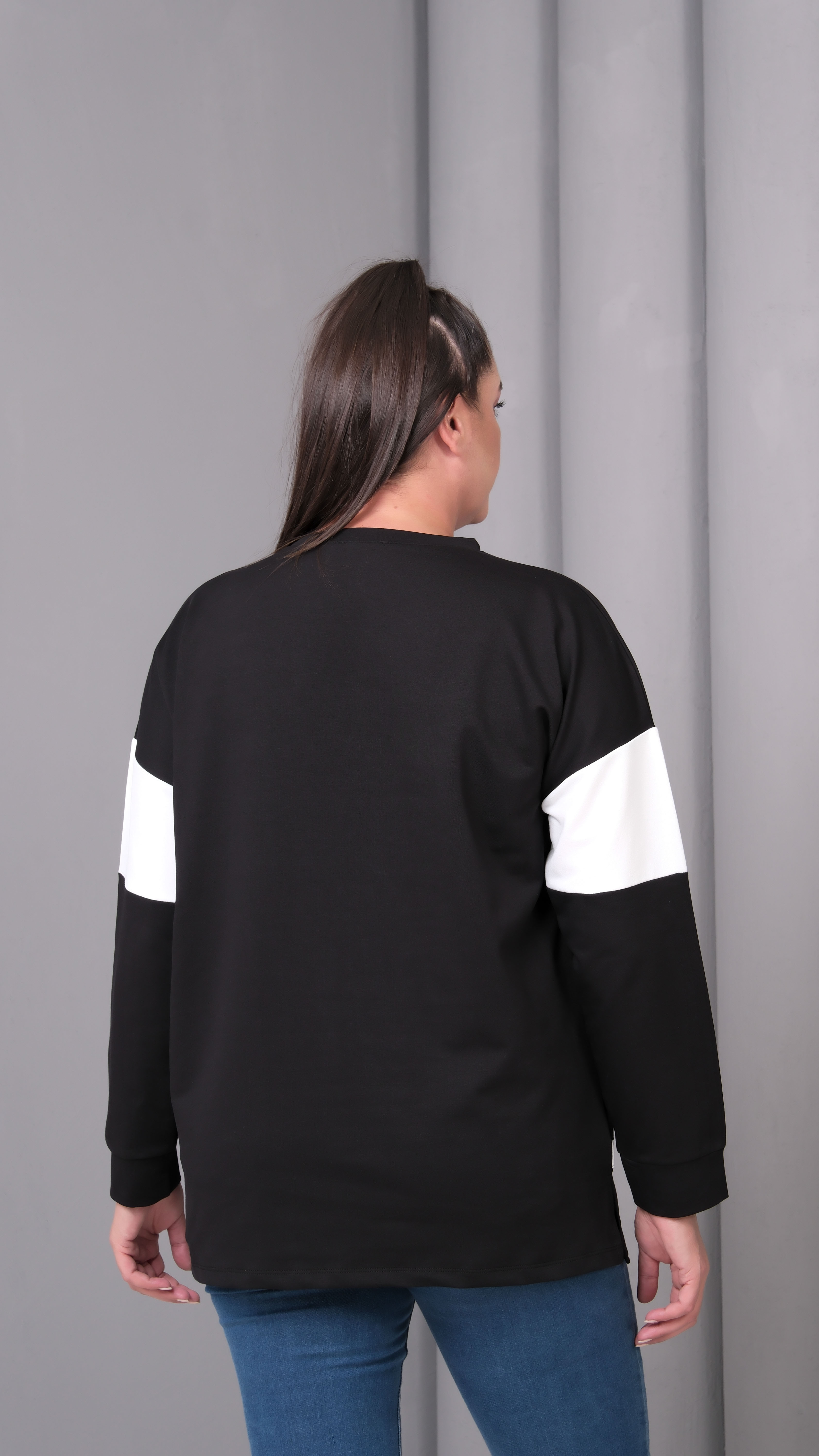 Çerçeve Cep Sweatshirt