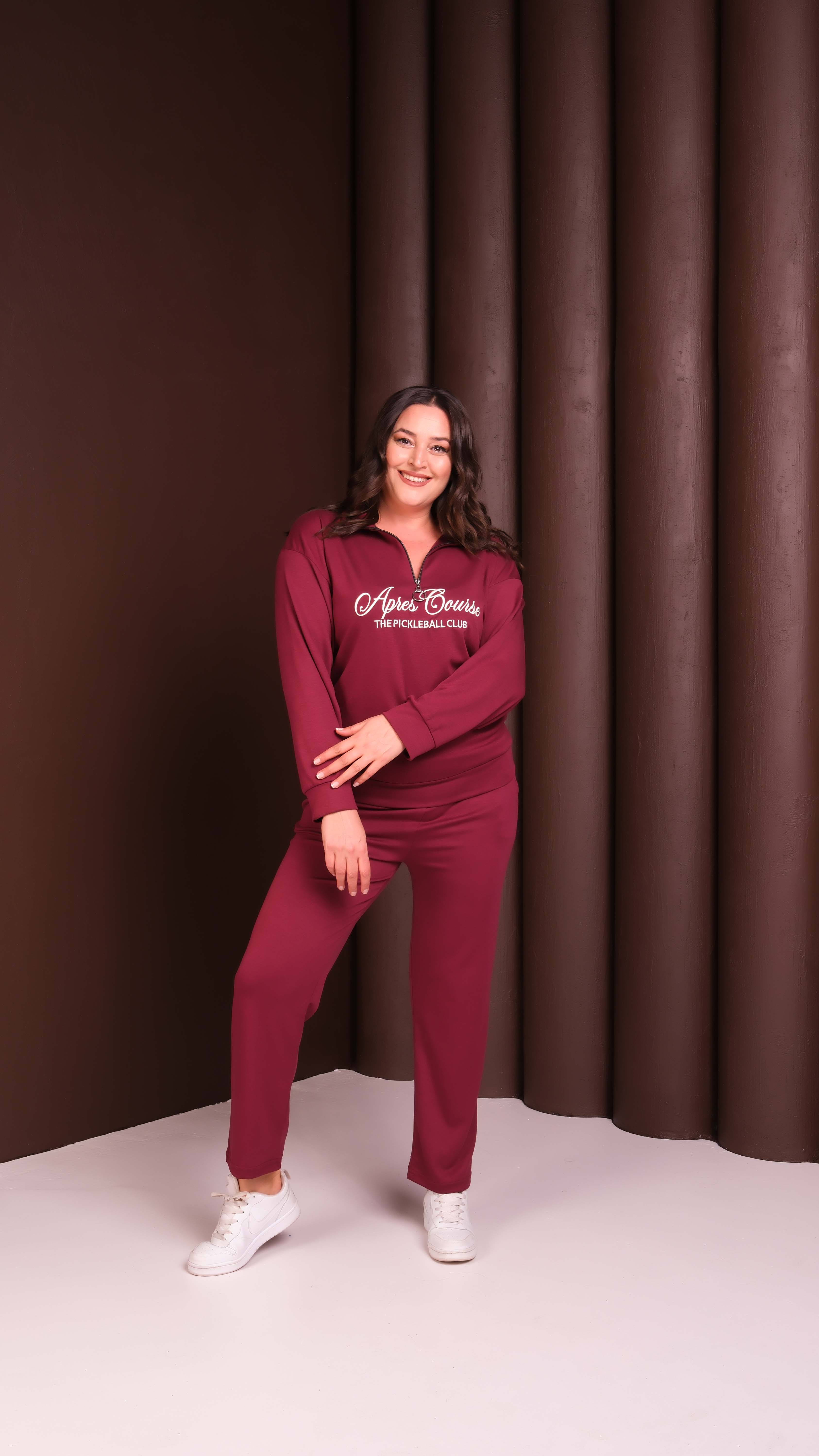 “Apres Course” Polo Yaka Takım - Bordo