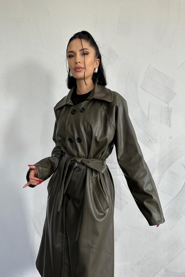 Haki Reglan Kol Trençkot