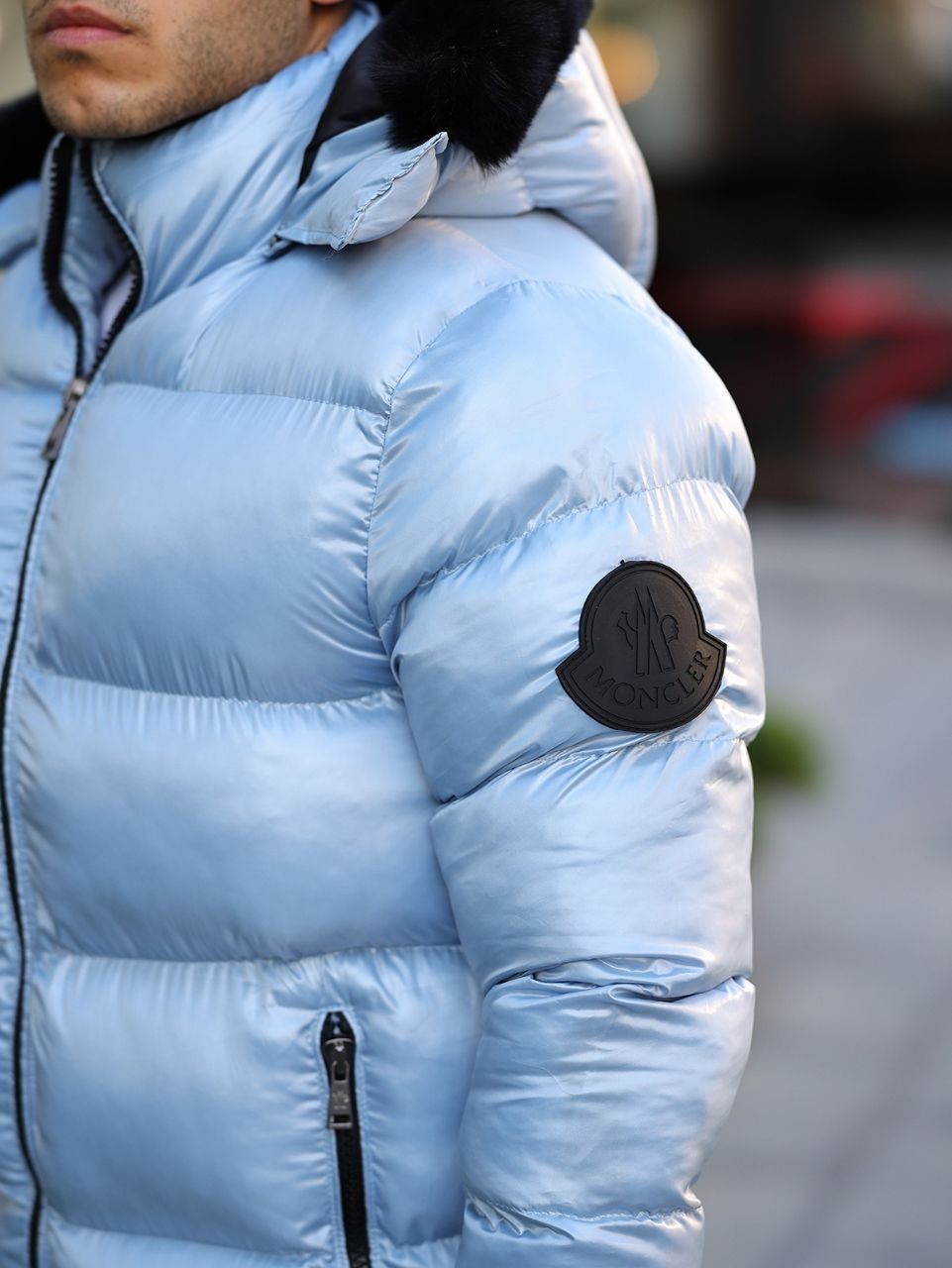 Moncler water and windproof hooded coat