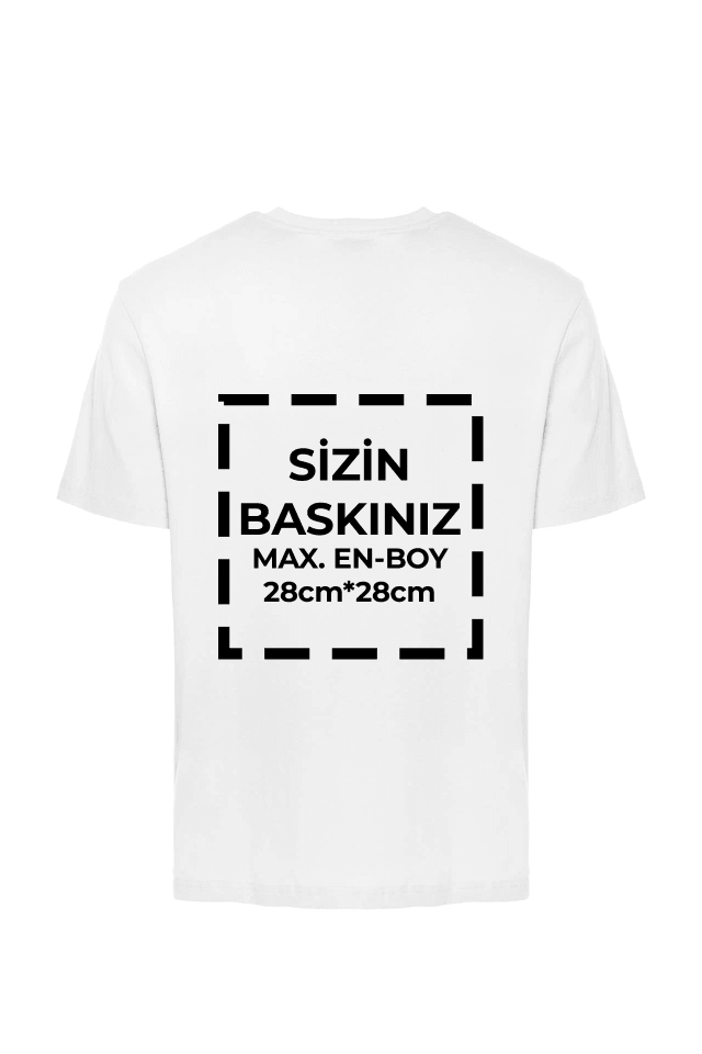 Tişört Tasarla 20/1 Kumaş - Beyaz