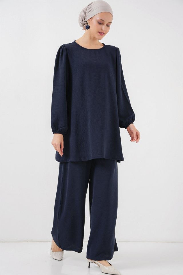 Ayrobin Tunik Pantolon Alt Üst Takım 6712 - Lacivert