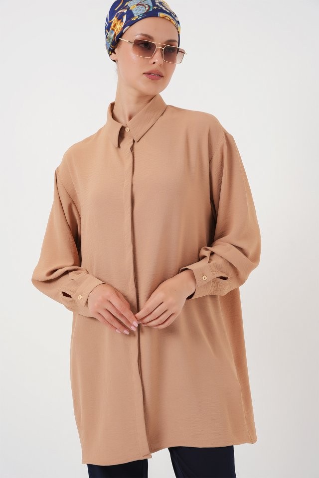 Uzun Gömlek Tunik 5945 - Bisküvi