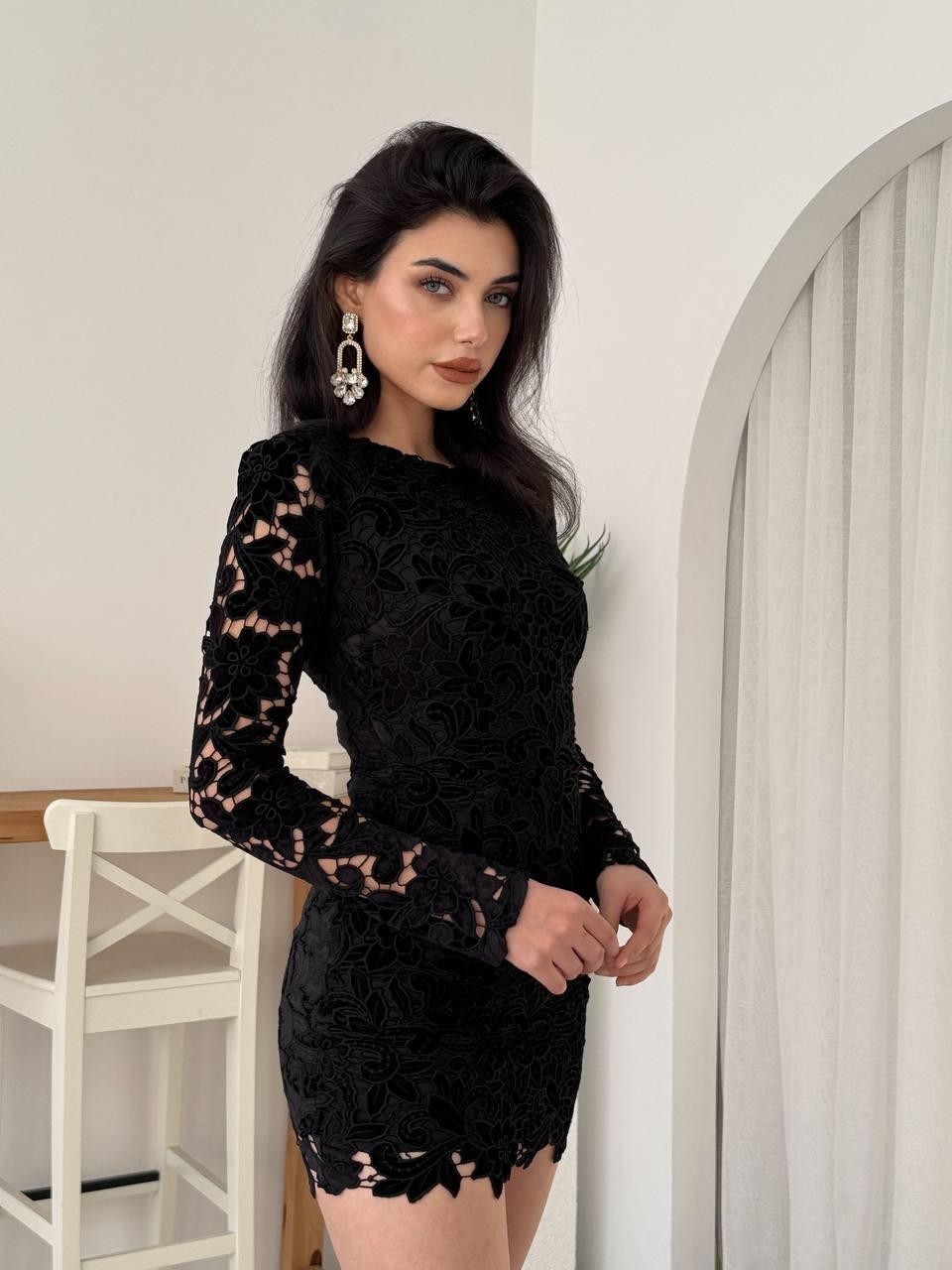 Suff Çiçek Detaylı Elbise