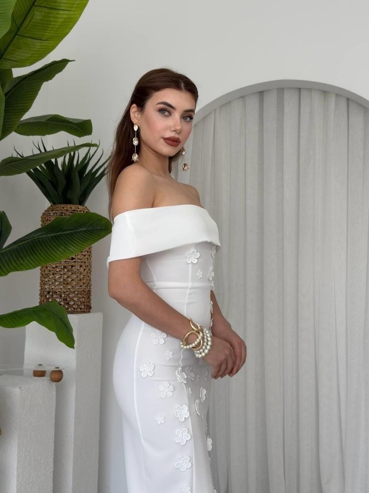 Cası Straplez  Elbise
