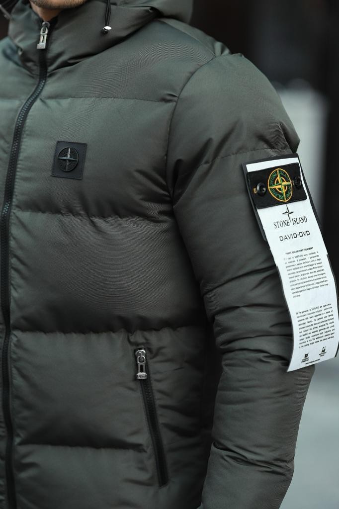 Stone Island Su Ve Rüzgar Geçirmez Mont - Haki