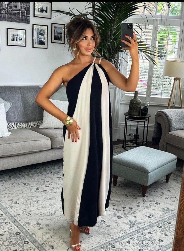ÇİFT RENKLİ ELBİSE