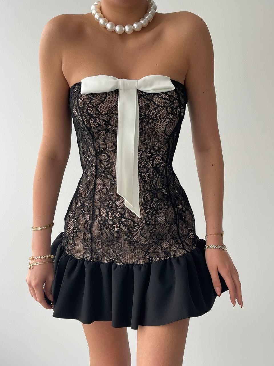 Vencover Straplez Elbise