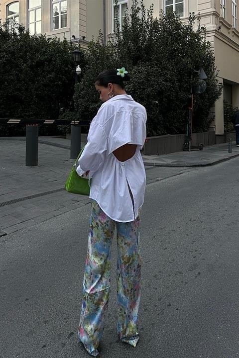 Mirian Sırt Dekolteli Gömlek 3228-08
