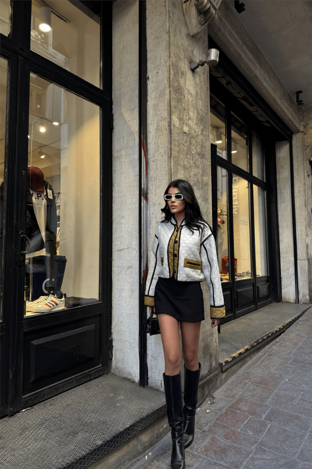 ELYAFLI CROP MONT LANDO KUMAŞ - Bej