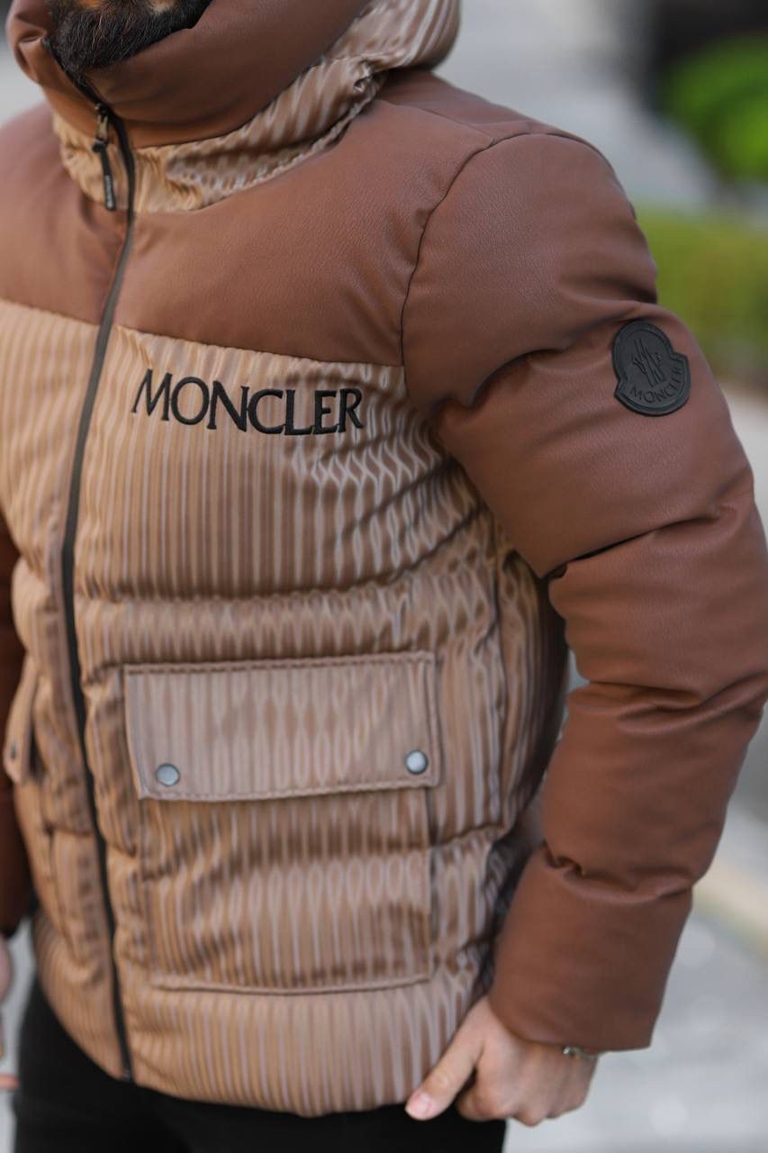 Moncler Su ve Rüzgar Geçirmez Mont - Kahverengi