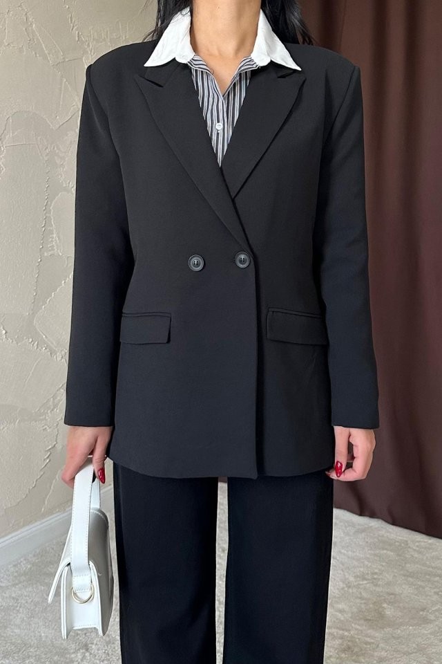 Siyah Blazer Ceket