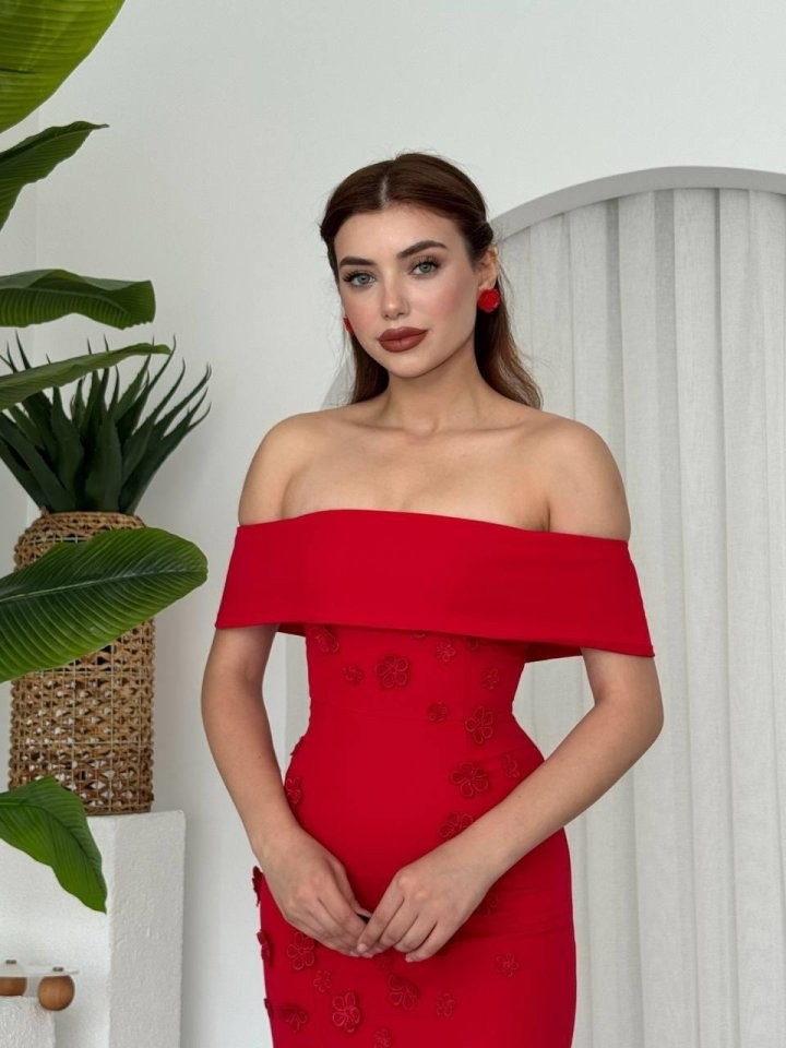 Cası Straplez  Elbise