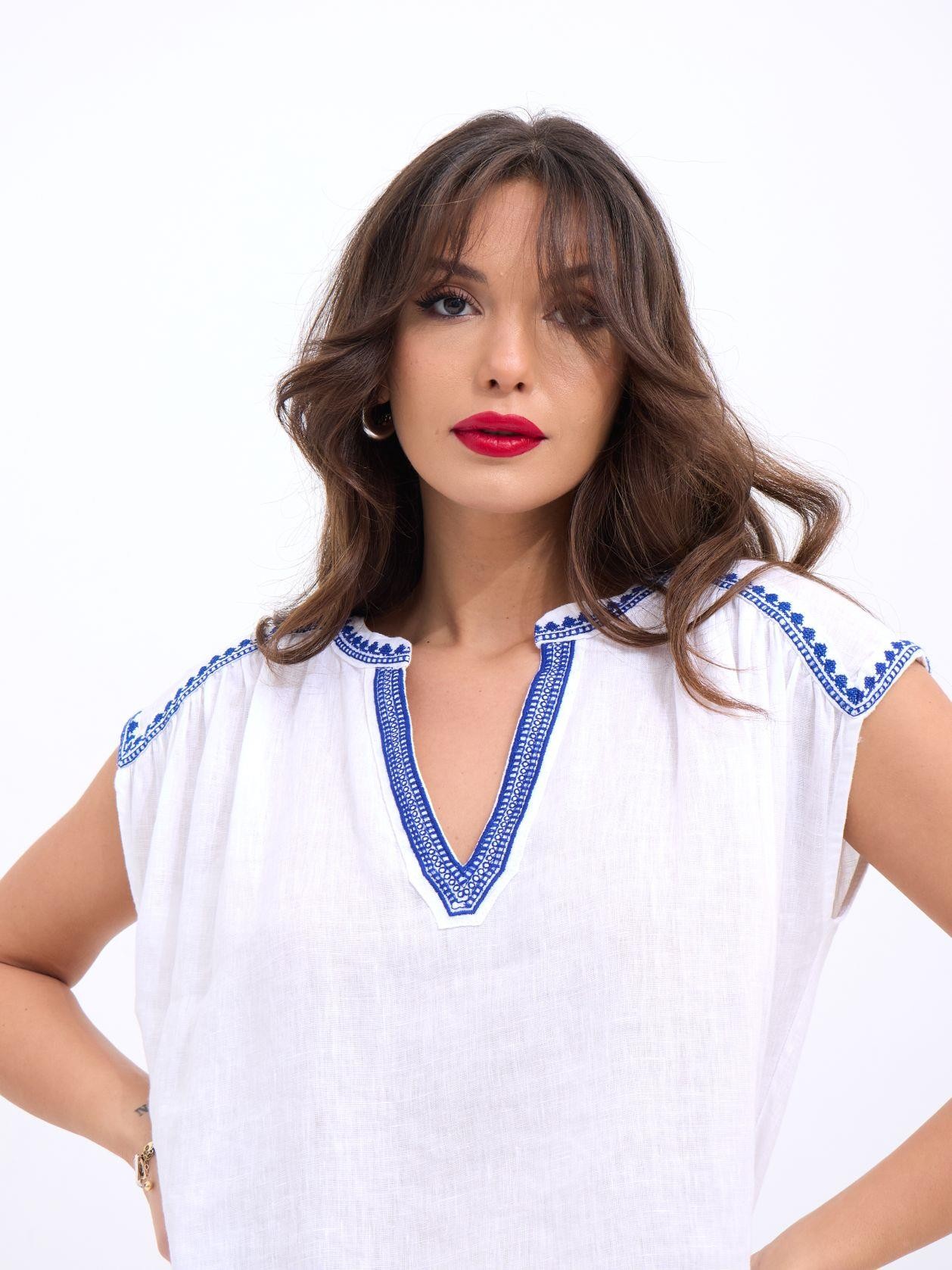 7162 BLUZ-BEYAZ