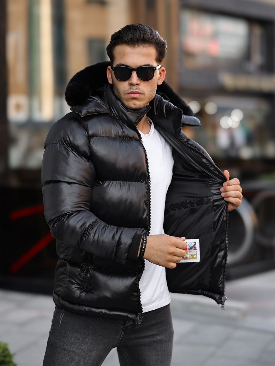 Moncler water and windproof hooded coat