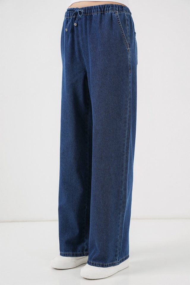 Geniş Paça Kot Pantolon 6706 - A.Lacivert