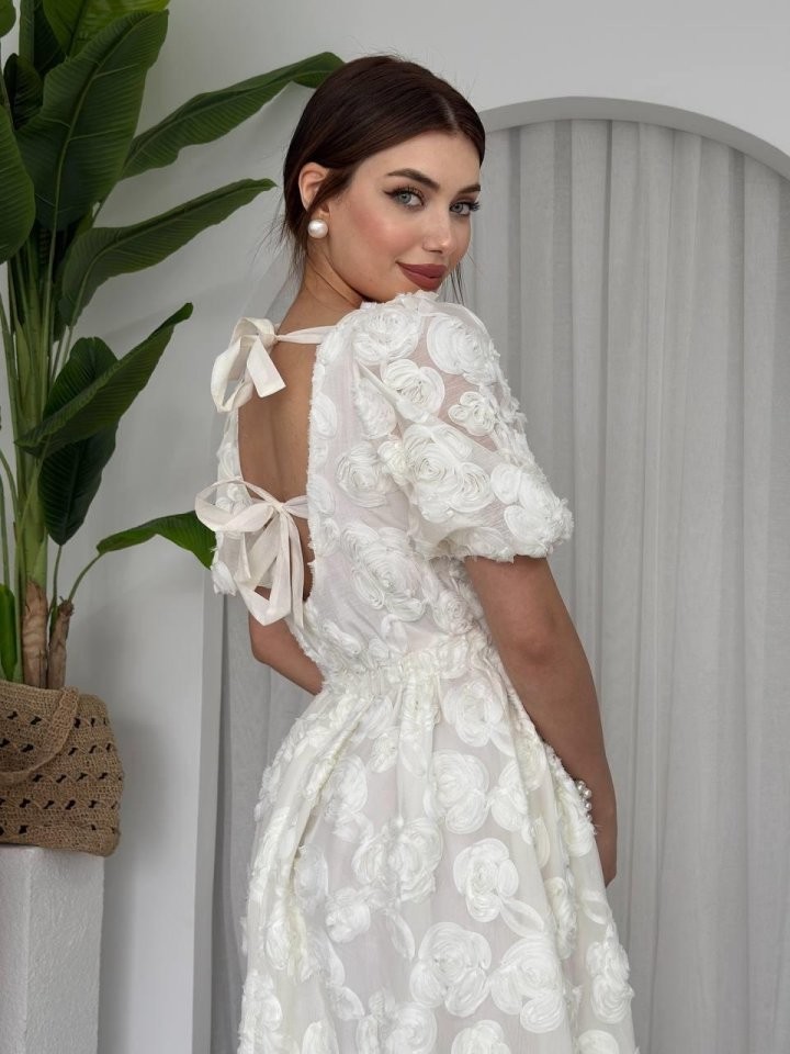 Wear Sırt Bağlama Detaylı Elbise