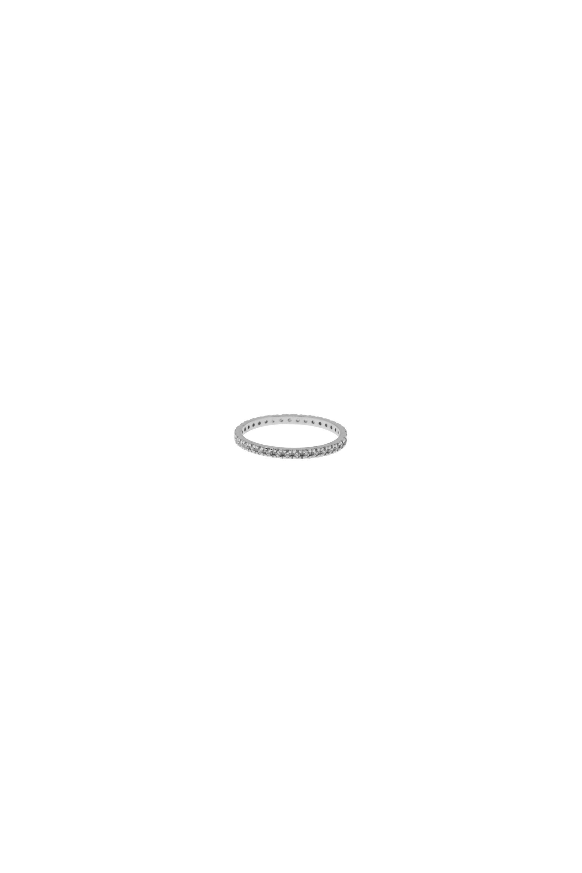 Halb-Ewigkeitsring aus 14-karätigem Gold mit Diamanten | Diamant-Ehering für Damen | Stapelbarer Diamantring | Ideal für Jubiläumsgeschenke