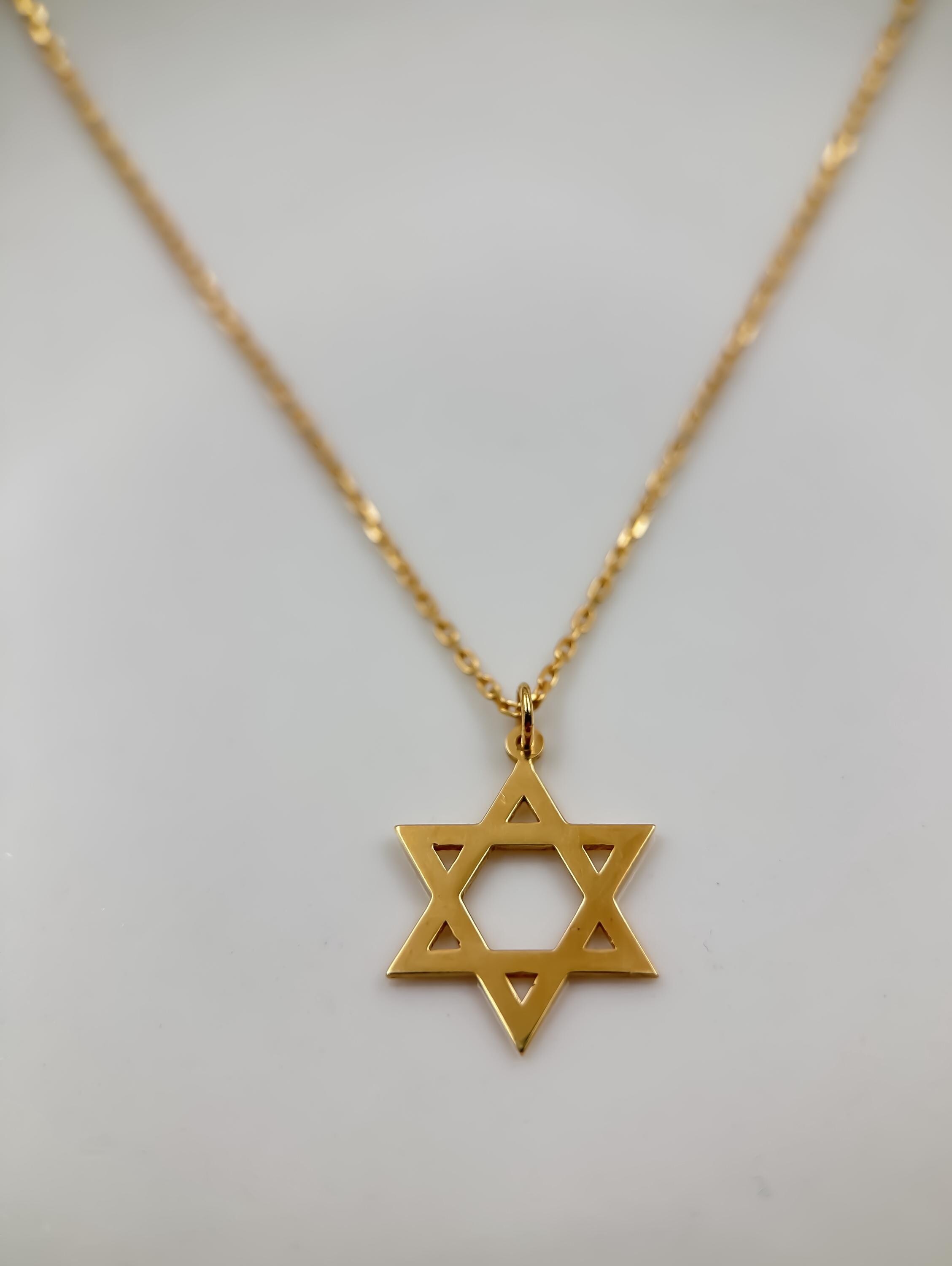 14K Gold Star of David Necklace for Women | Elegant Star Pendant | Minimalist Celestial Jewelry | Genuine 14K Gold | Perfect Gift for Her