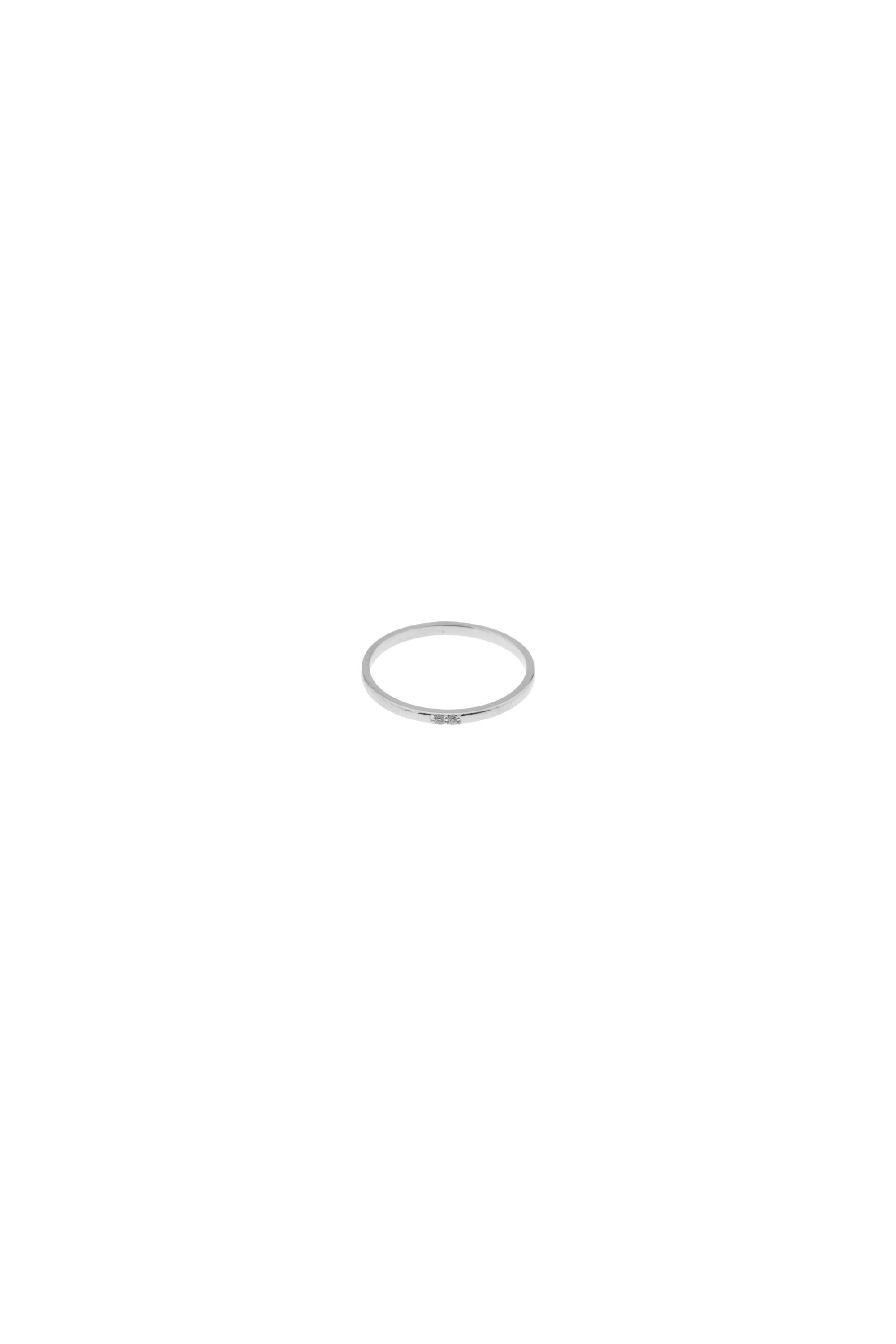 14K Solid Gold Minimalist Diamond Ring | Women's Diamond Wedding Band | 14K Gold Stackable Diamond Rings for Women