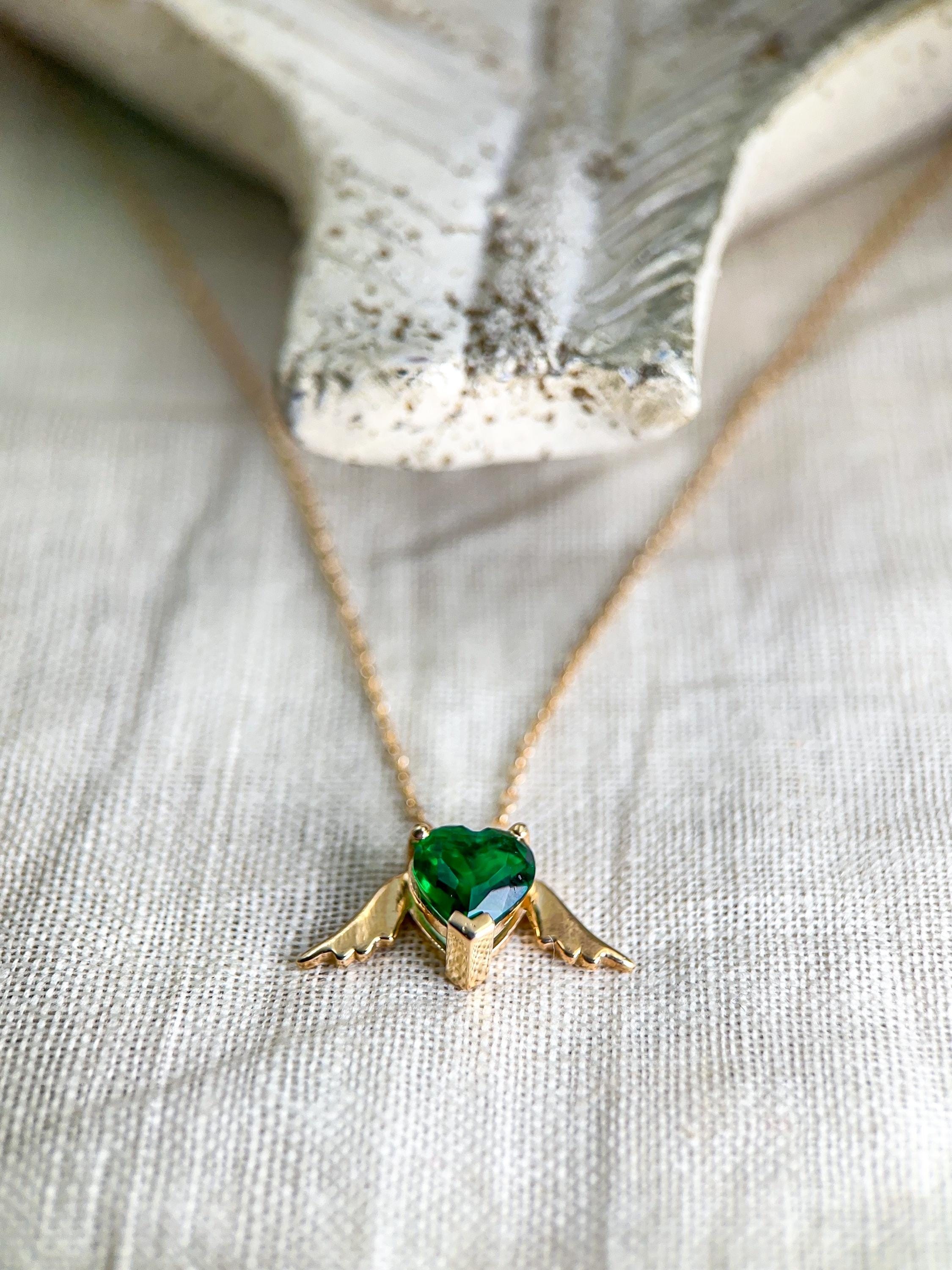 14K Gold Guardian Angel Necklace • Angel Charm Necklace • Religious Gold Jewelry • Perfect Gift for Valentine's Day • Elegant Angel Necklace