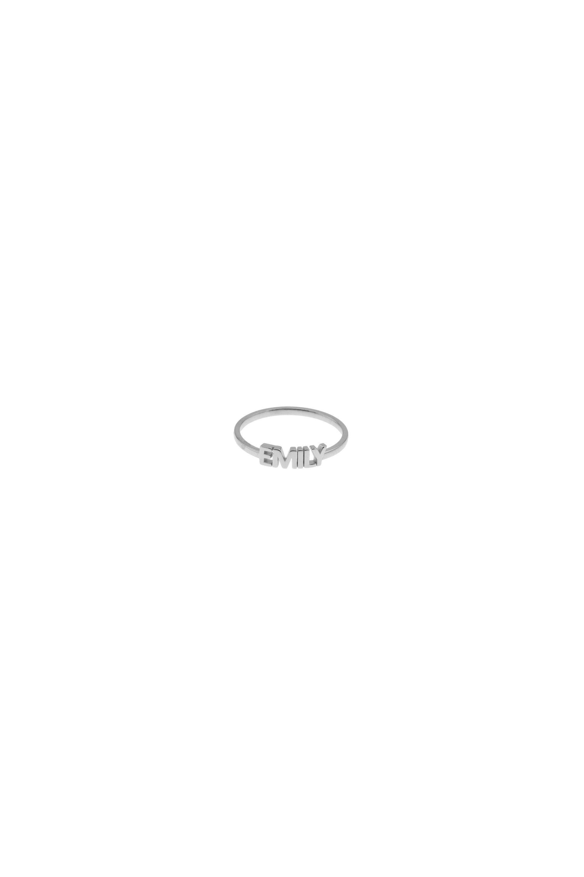 14K Solid Gold Custom Nameplate Ring | Personalized Name Ring | 14K Gold Jewelry | Stackable Gold Rings for Women | Customizable Jewelry