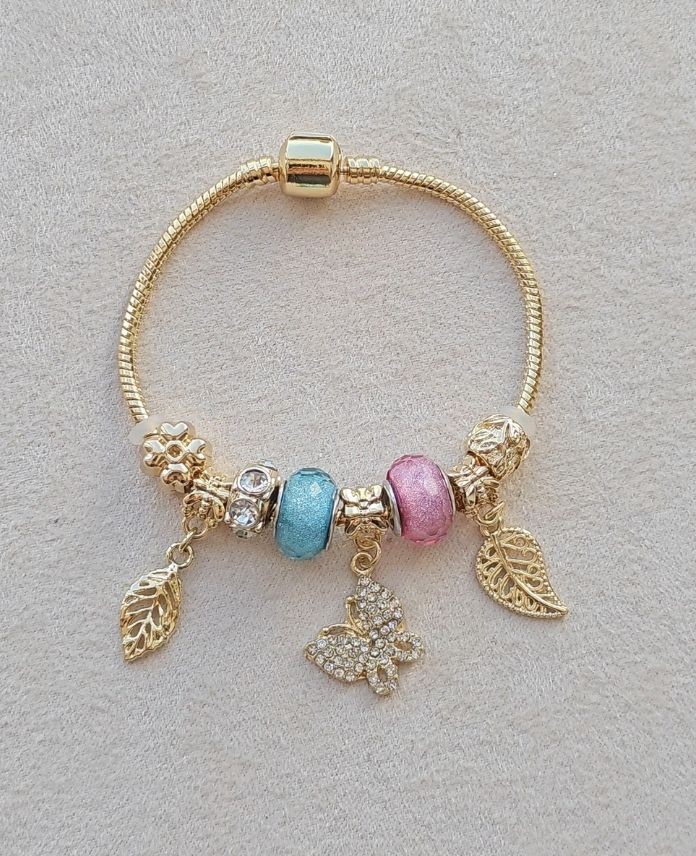 Pndr Gold Gerçek Kelebek Pembe