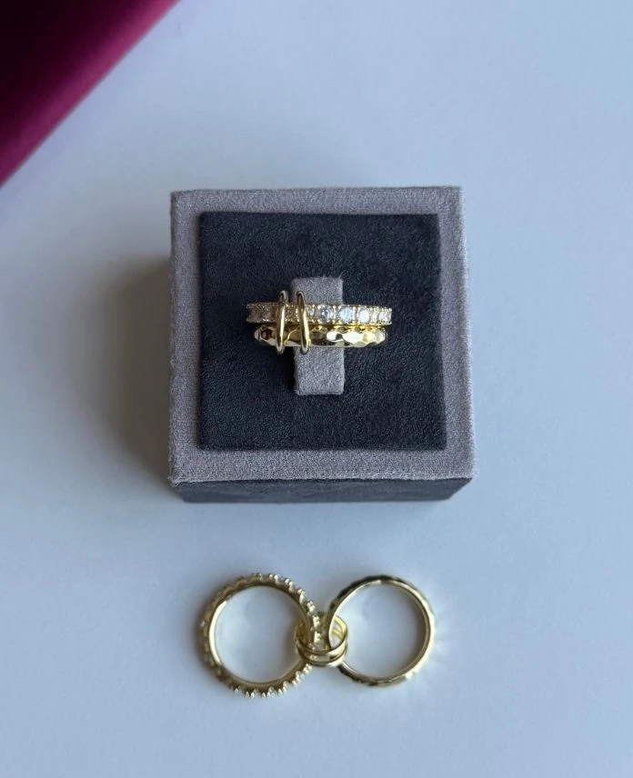 Pirinç Numaralı 2 Li Taşlı Yüzük