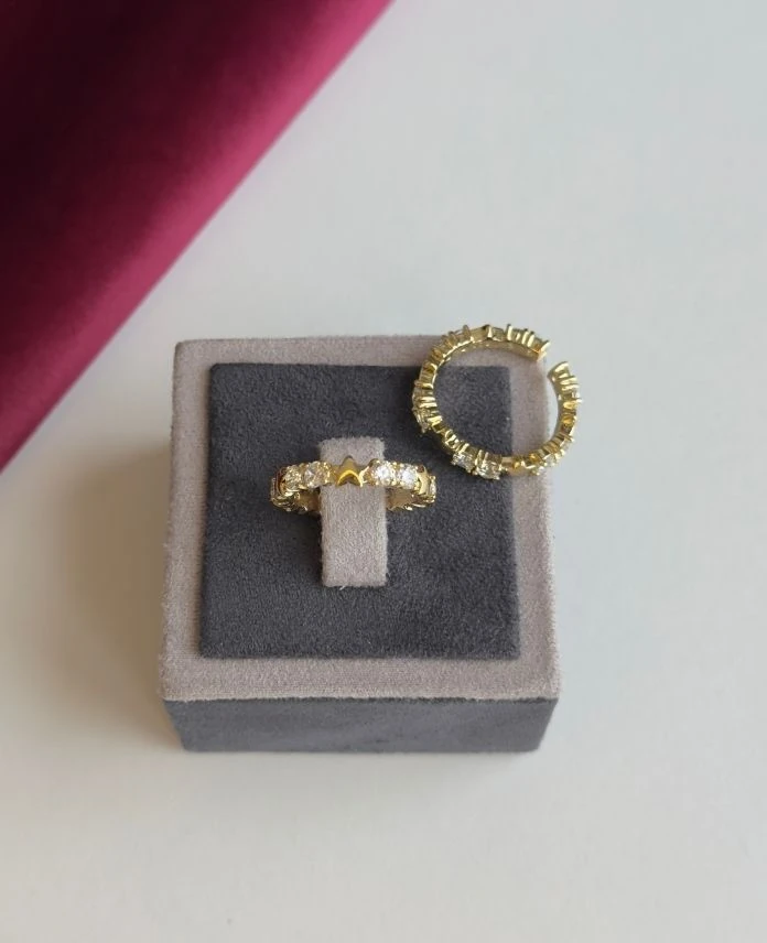 Xuping Ayarlamalı Yıldız Taşlı 14K Yüzük