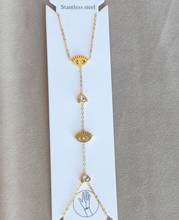 Çelik Göz Kalp Taşlı Şahmeran