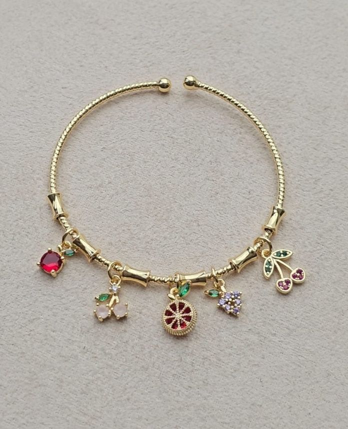 Ysx Açık Kiraz 14K Kelepçe