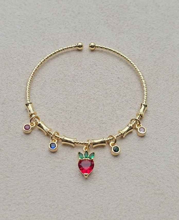 Ysx Açık Kiraz 14K Kelepçe