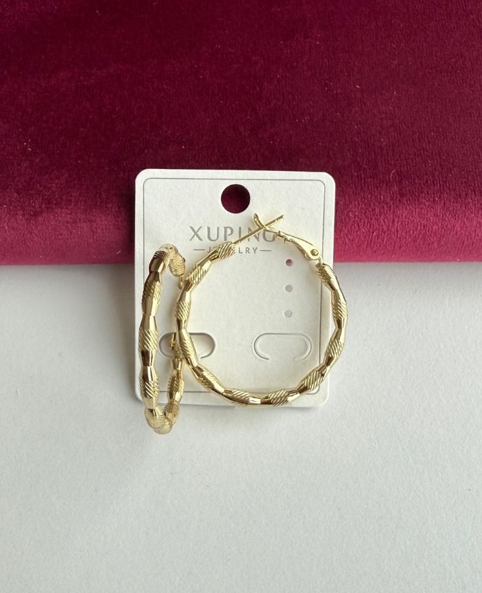 Xuping Halka Burgu 14K Küpe