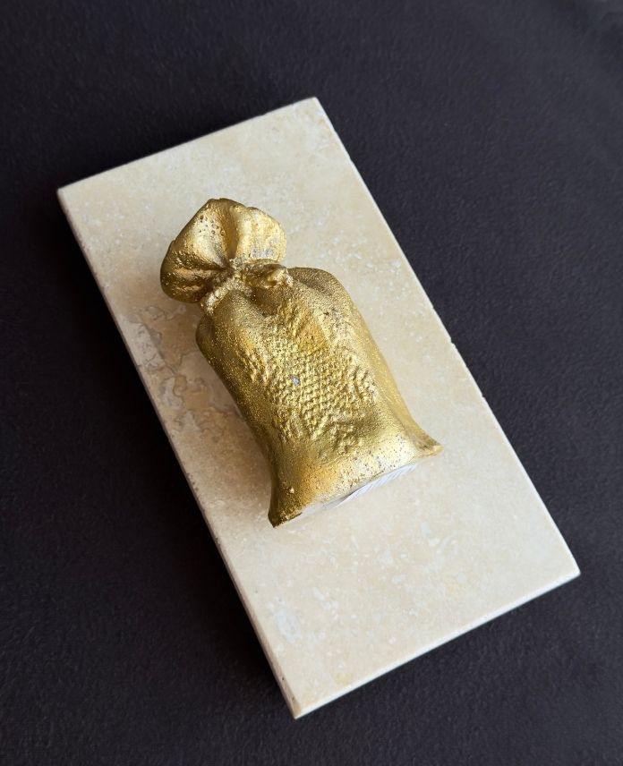 Aksesuar Çuval 10Cm Gold Kokulu Mum