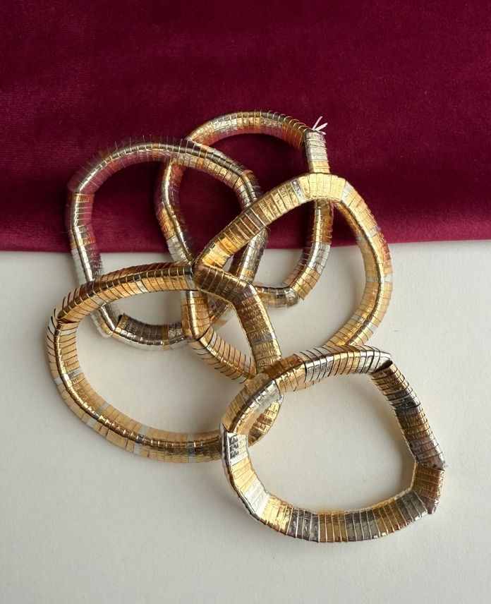 Bijüteri Lastikli Parçalı 5 Li Kelepçe