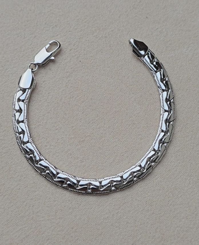 Xuping Zincir Çizgili Silver Bileklik