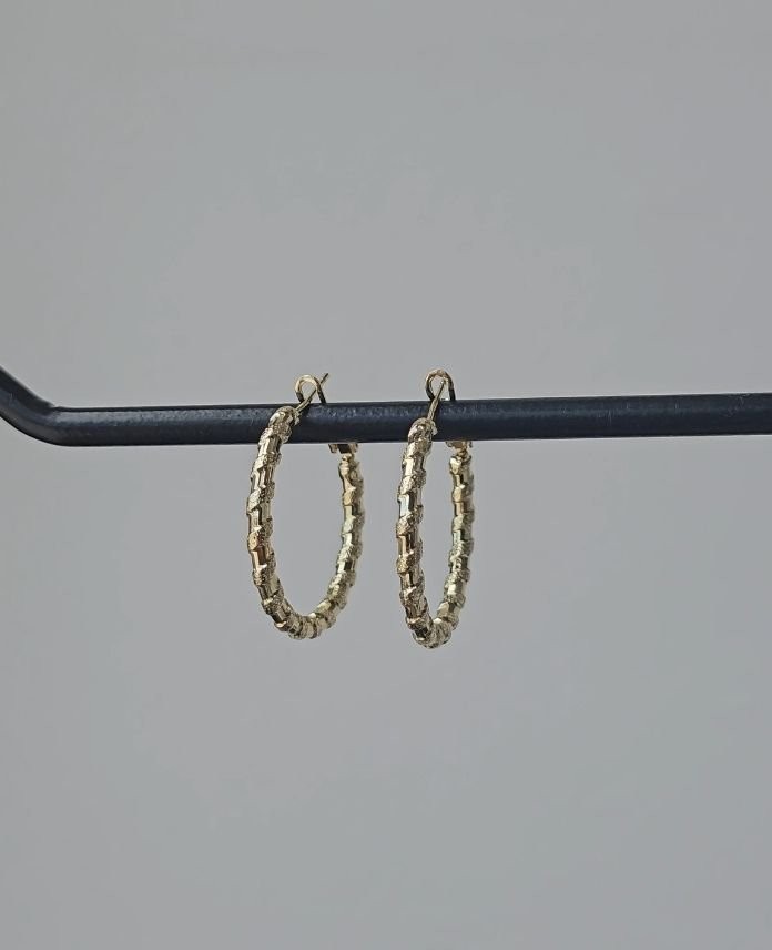 Xuping Burgu Simli Halka Gold Küpe