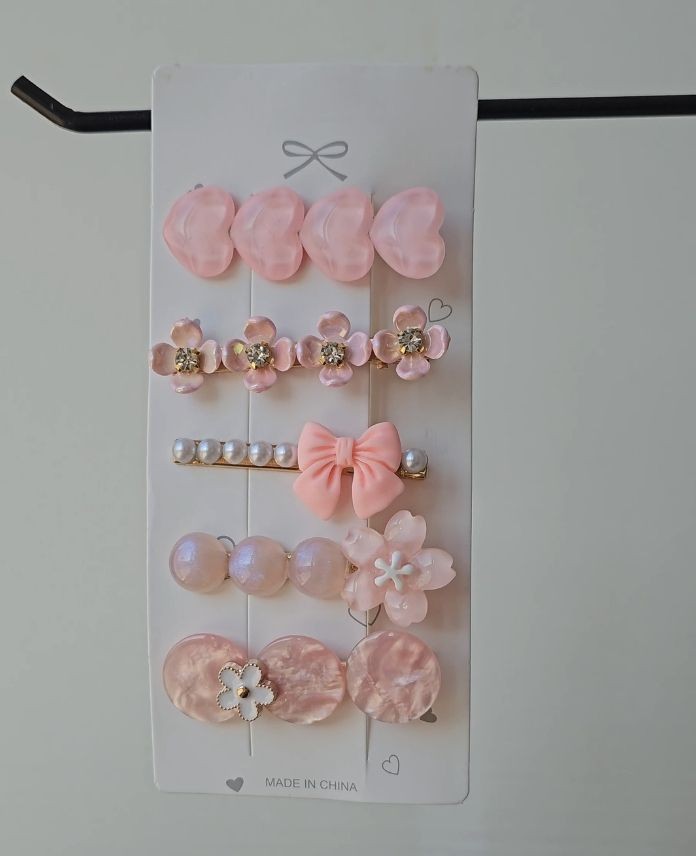 Aksesuar 5 Li Pembe Set Toka