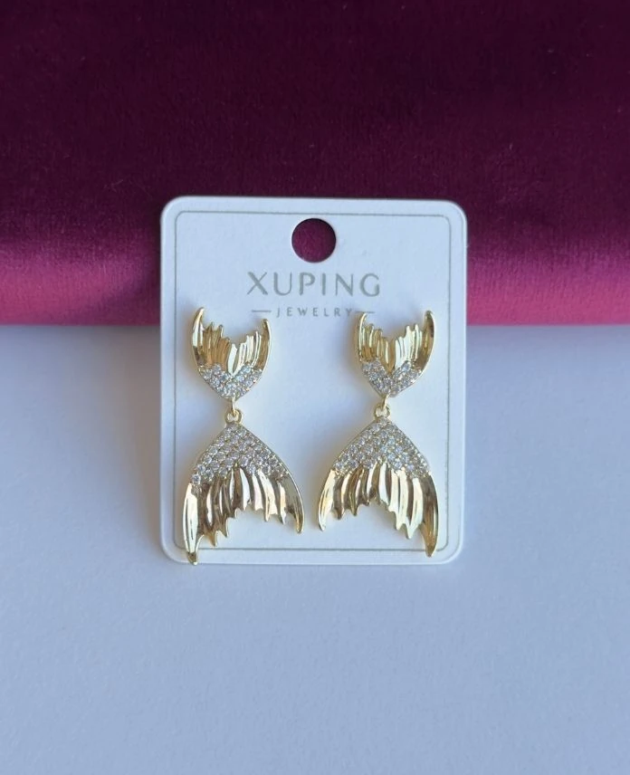 Xuping Kuyruk Taşlı 14K Küpe